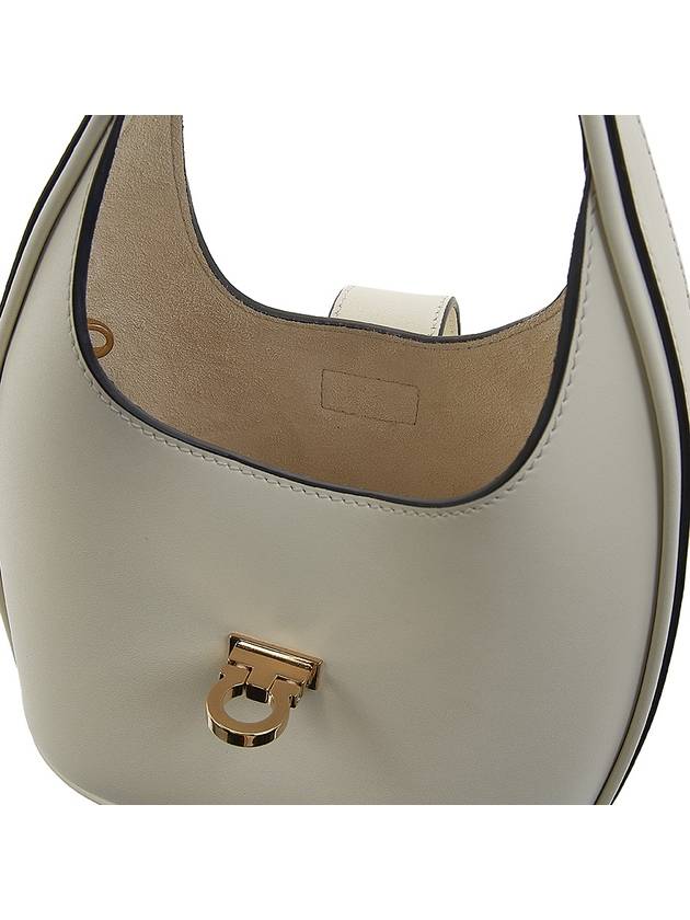 Ferragamo Women's Gancini Soft Mini Tote Bag 21 3978 MASCARPONE CALF 0764456 - SALVATORE FERRAGAMO - BALAAN 9