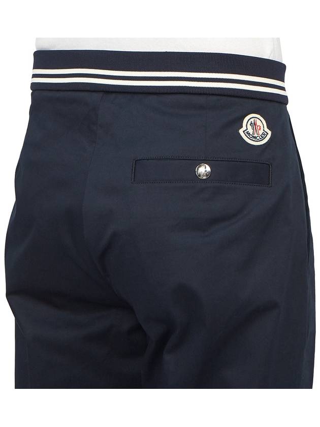 Logo Patch Straight Pants Navy - MONCLER - BALAAN 9