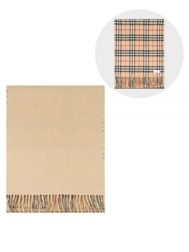 Check Cashmere Scarf Beige - BURBERRY - BALAAN 2