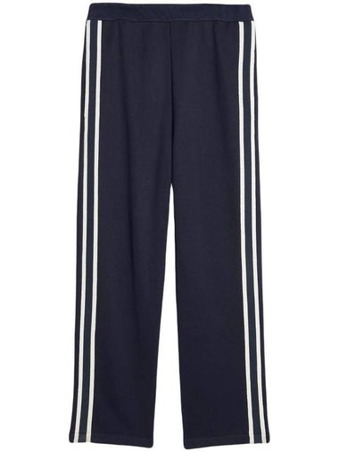 Shiny Technical Fleece Track Pants Nautic Blue - AMI - BALAAN 1