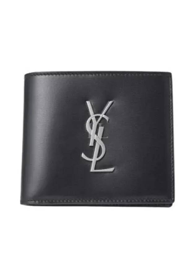 East/West Wallet In Smooth Leather Black - SAINT LAURENT - BALAAN 2