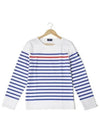 Striped Cotton Long Sleeve T-Shirt Blue White - SAINT JAMES - BALAAN 2