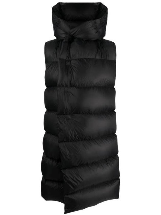 Puffer Hooded Padded Vest Black - RICK OWENS - BALAAN 1