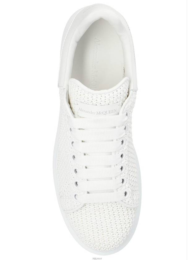 Round Toe Knitted Low Top Sneakers White - ALEXANDER MCQUEEN - BALAAN 4