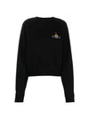 Athletic Cropped Sweatshirt Black - VIVIENNE WESTWOOD - BALAAN 2