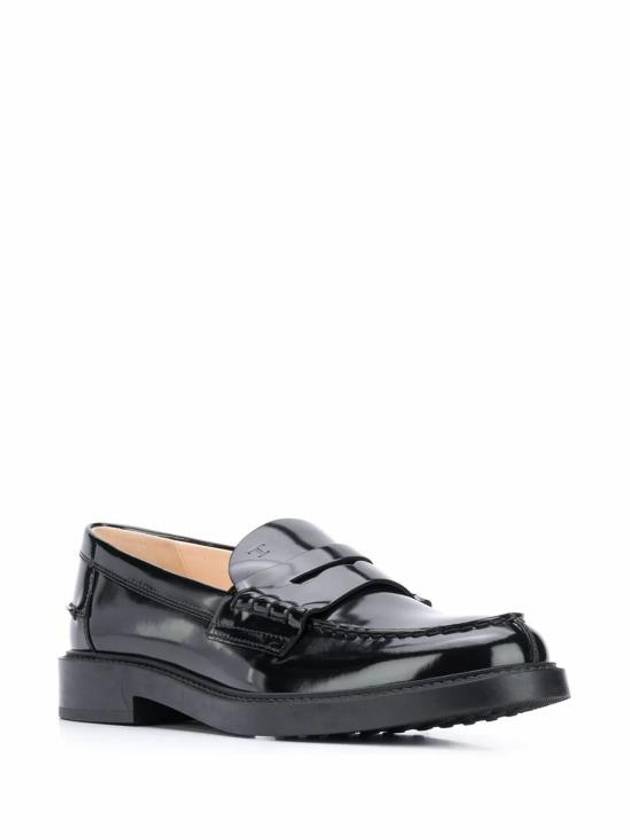 Women's Patent Leather Penny Loafers Black - TOD'S - BALAAN 3