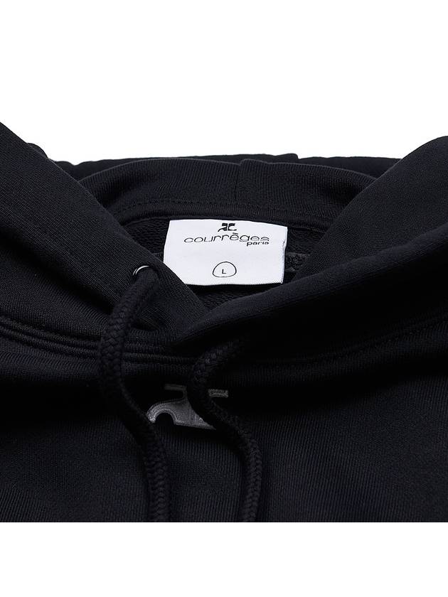 Embroidered Logo Hoodie Black - COURREGES - BALAAN 5