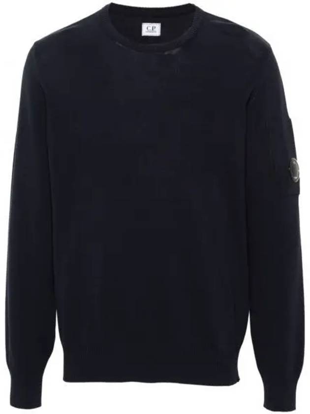 Cotton Crepe Knit Top Navy - CP COMPANY - BALAAN 2