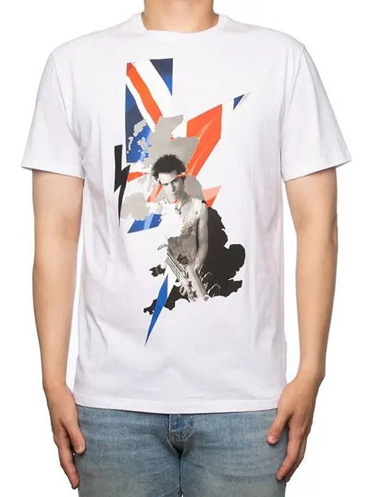 Storm Face Bolt Printing Short Sleeve TShirt White - NEIL BARRETT - BALAAN 2