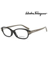 Eyewear Oval Acetate Eyeglasses Black Grey - SALVATORE FERRAGAMO - BALAAN 2