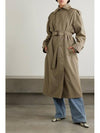 Salpa Double Breasted Water Repellent Trench Coat Beige - MAX MARA - BALAAN 4