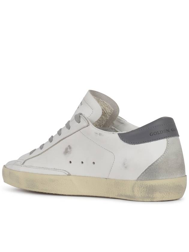 Superstar Leather Low Top Sneakers Grey White - GOLDEN GOOSE - BALAAN 4