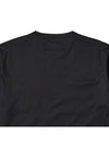 Pocket Logo Cotton  Short Sleeve T-Shirt Black - CP COMPANY - BALAAN 7