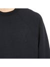 Big Heart Logo Sweatshirt Black - AMI - BALAAN 11