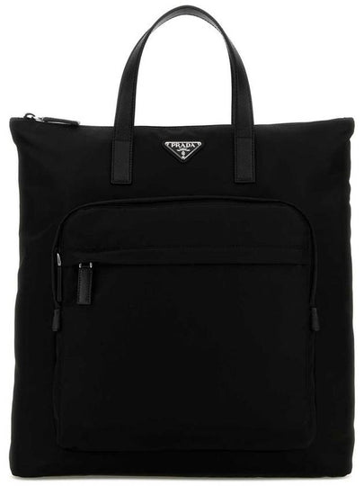 Triangle Logo Re-Nylon Tote Bag Black - PRADA - BALAAN 2