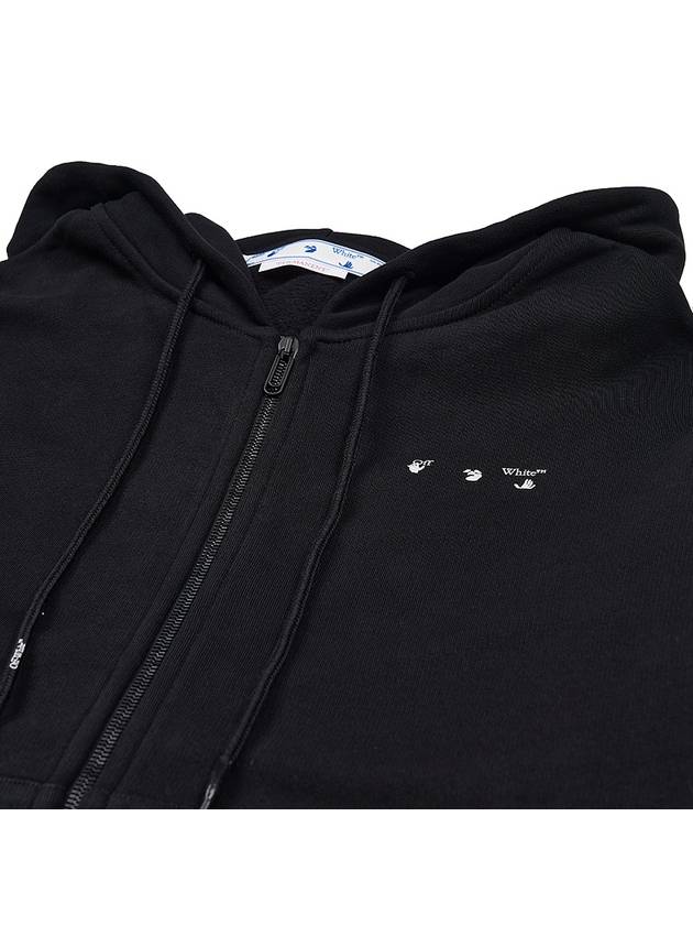 Caravaggio Printed Zip-Up Hoodie Black - OFF WHITE - BALAAN 9