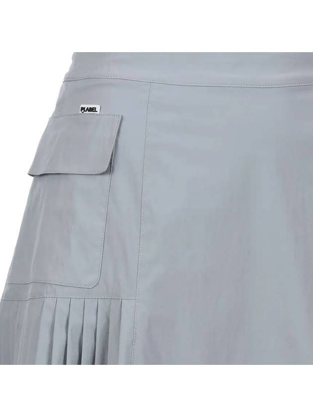 1st Side pleated miniskirt MW3MS245LGY - P_LABEL - BALAAN 4