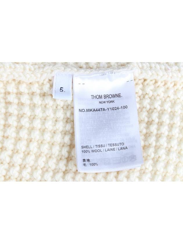 Cable three line crew neck knit 5 - THOM BROWNE - BALAAN 9