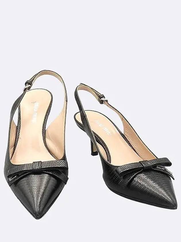 Smith Market Used Luxury Black Shoes Women s - MIU MIU - BALAAN 1