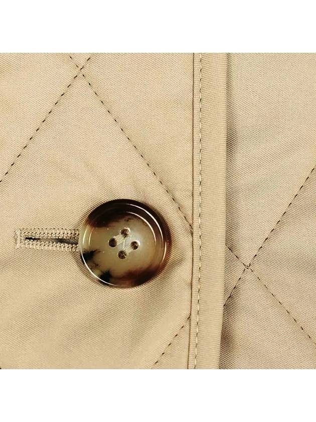 Diamond Quilted Thermoregulated Jacket New Chino Beige - BURBERRY - BALAAN 5