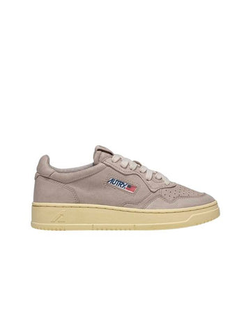 Medalist Goatskin Low Top Sneakers Grey - AUTRY - BALAAN 1