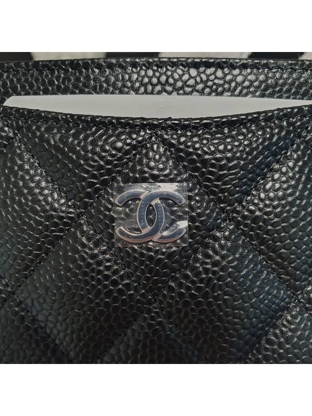 Classic Card Slot Black Silver AP0213 - CHANEL - BALAAN 5