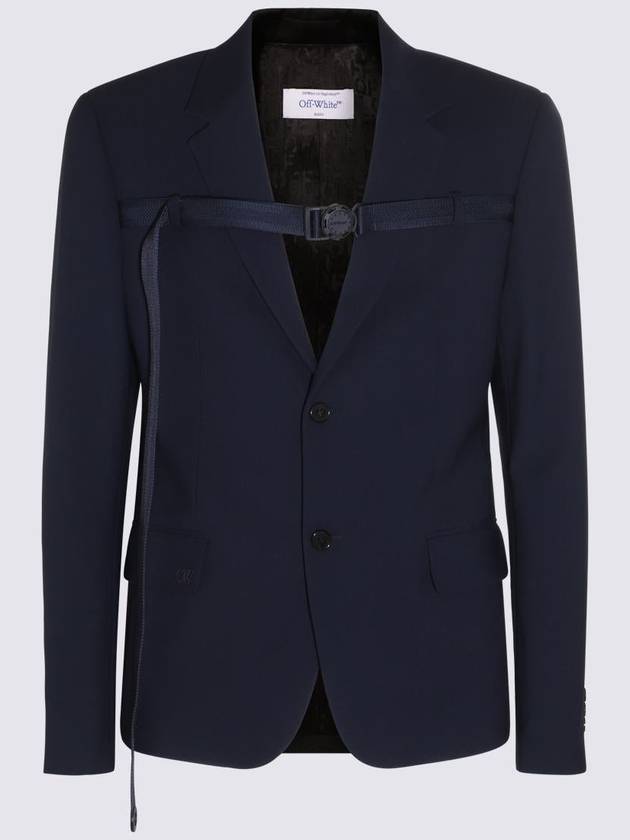 23 fw Midnight Blue VISCOSEWOOL Blend Blazer OMEN081F23FAB0014747 B0480522835 - OFF WHITE - BALAAN 2