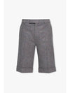 Cashmere Blend Shorts Light Grey - GUCCI - BALAAN 1