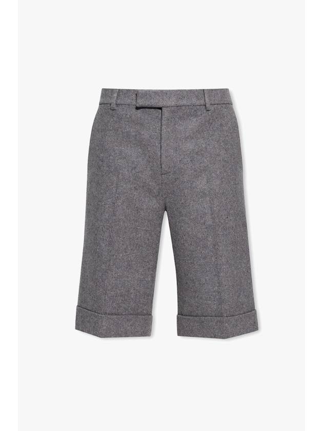 Cashmere Blend Shorts Light Grey - GUCCI - BALAAN 2