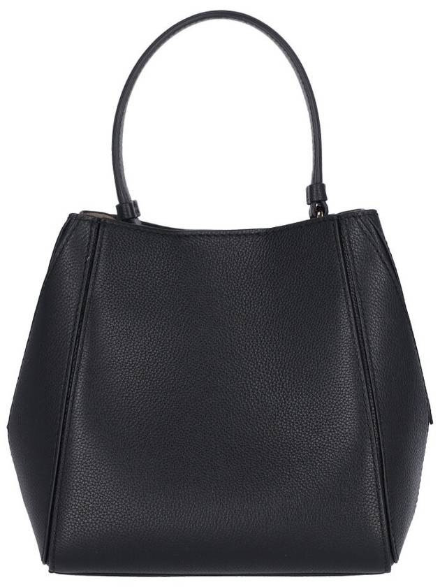 Mcgraw Logo Small Bucket Bag Black - TORY BURCH - BALAAN 4