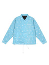 Paisley Logo Coach Jacket Sky Blue - ARCANE FUNK - BALAAN 2