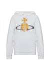 Embroidered Logo Cotton Hoodie White - VIVIENNE WESTWOOD - BALAAN 2