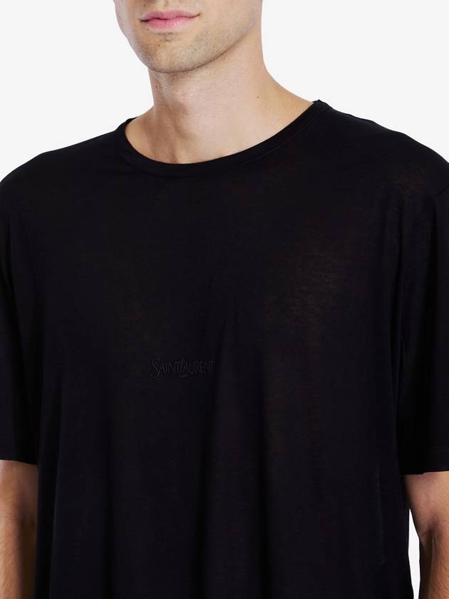 SAINT LAURENT T-SHIRT COL ROUND (VOLUME CLASS) - SAINT LAURENT - BALAAN 3