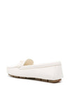 Leather Driving Shoes Ivory - PRADA - BALAAN 4