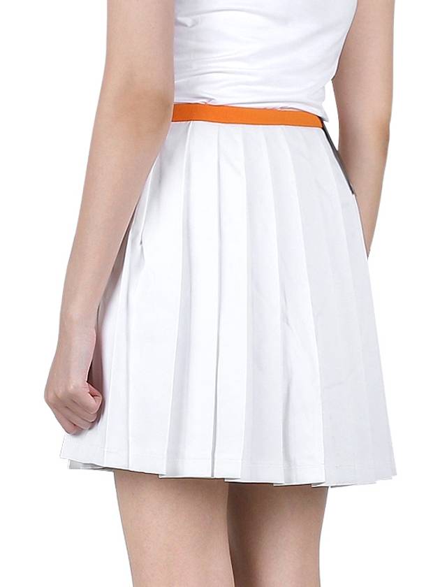 Women's Sierra Pleated Skirt White - J.LINDEBERG - BALAAN 6