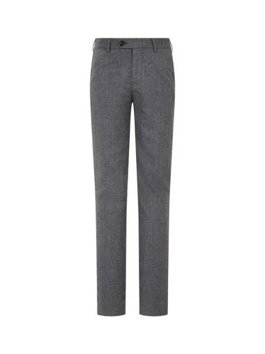 Men s unbutton closure soft wool pants dark gray 271223 - BRUNELLO CUCINELLI - BALAAN 1