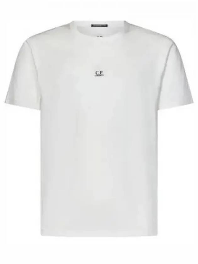 70/2 Mercerized Jersey Logo Short Sleeve T-Shirt White - CP COMPANY - BALAAN 2