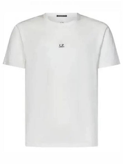 70/2 Mercerized Jersey Logo Short Sleeve T-Shirt White - CP COMPANY - BALAAN 2