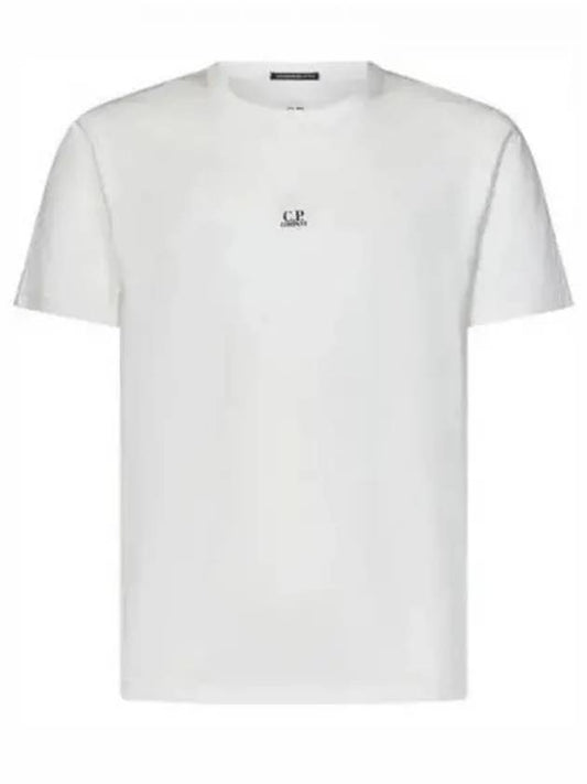 70/2 Mercerized Jersey Logo Short Sleeve T-Shirt White - CP COMPANY - BALAAN 2