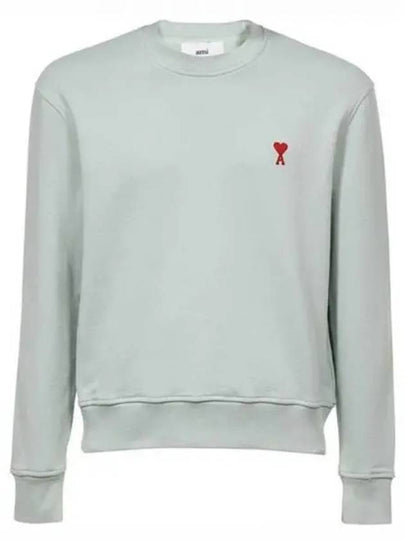 Small Heart Logo Sweatshirt Mint Green - AMI - BALAAN 2