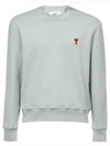 Small Heart Logo Sweatshirt Mint Green - AMI - BALAAN 2