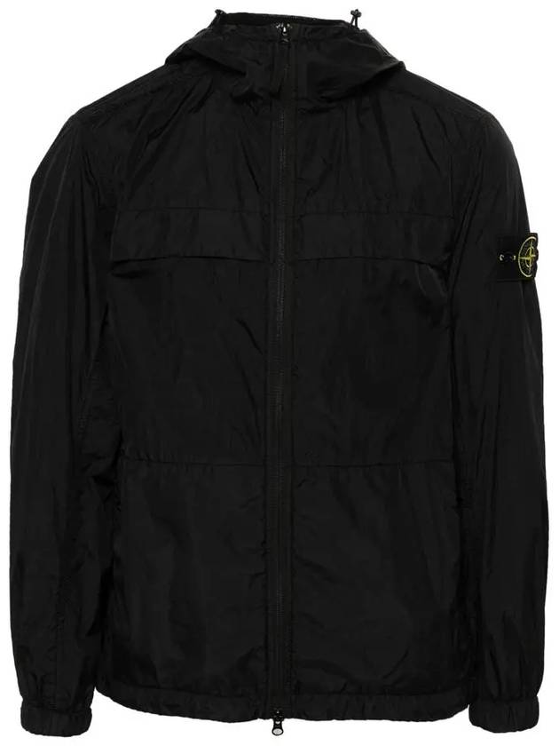 Garment Dyed Crinkle Reps R-Nylon Jacket Black - STONE ISLAND - BALAAN 3