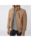 Dixon Nordic Tech Down Natural Fur Bomber Jacket Light Camel - MACKAGE - BALAAN.