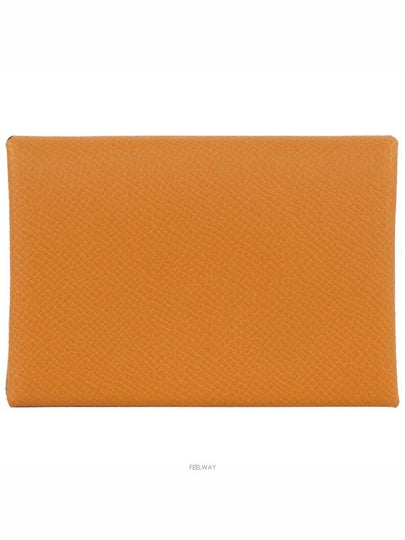 Calvi Duo Compact Card Holder Toffee B 74323 - HERMES - BALAAN 2