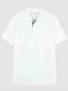 Eddie Cotton Polo Shirt White - BURBERRY - BALAAN 2