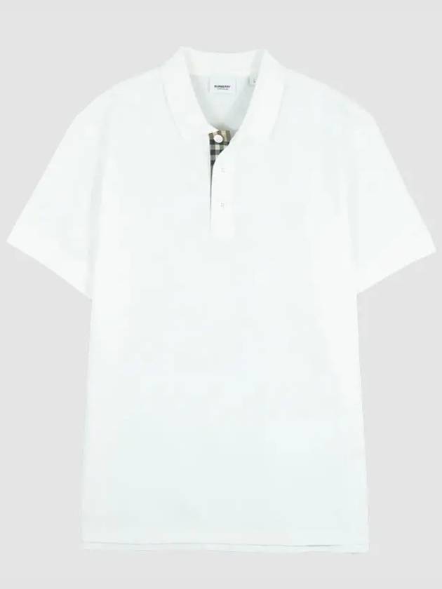 Eddie Cotton Polo Shirt White - BURBERRY - BALAAN 2