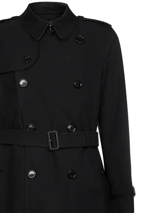 Men's Felsi Heritage Mid Trench Coat Black - BURBERRY - BALAAN 4