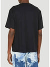 Front face patch crew neck short sleeve tshirt black - ACNE STUDIOS - BALAAN 4