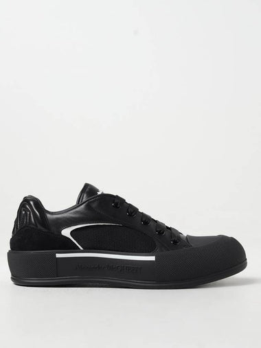 Sneakers Alexander McQueen in pelle e mesh - ALEXANDER MCQUEEN - BALAAN 1