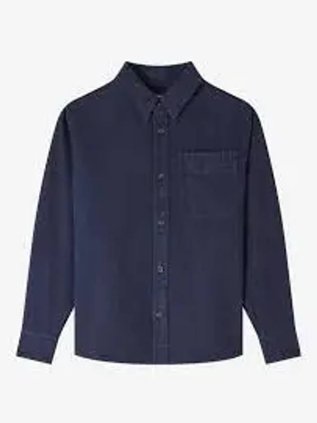 Basile Cavalier Long Sleeve Overshirt Navy - A.P.C. - BALAAN 2